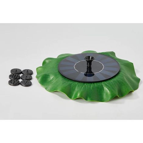 Fontaine solaire / Fontaine à eau / Pompe à eau / Pompe noire et verte (1/5)