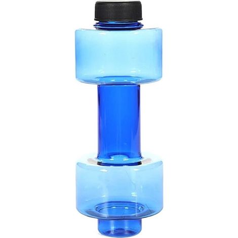 Bouteille d'eau étanche en forme de haltère, grande capacité de 550ml, bouteille d'eau de sport créative et portable pour le fitness (1/5)