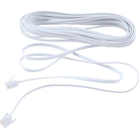 Câble téléphonique 6P2C RJ11 mâle-mâle, 5 m (1/5)