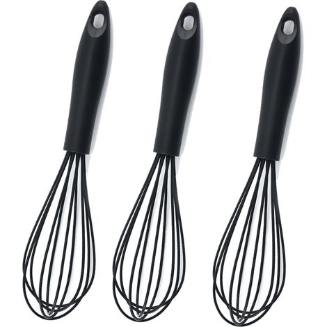 Fouet en Silicone-fouets de cuisine résistants à la chaleur pour ustensiles de cuisine antiadhésifs, batteur à œufs ballon parfait (1/4)