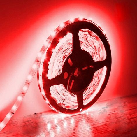 Bande LED 5 m, 300 LED SMD 5630, basse tension 12 V, non étanche IP20. (1/4)