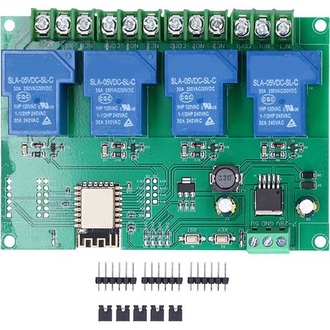 Relay Module 4 Channel WiFi Remote Control Development Board DC 7‑28V/DC 5V for ESP8266