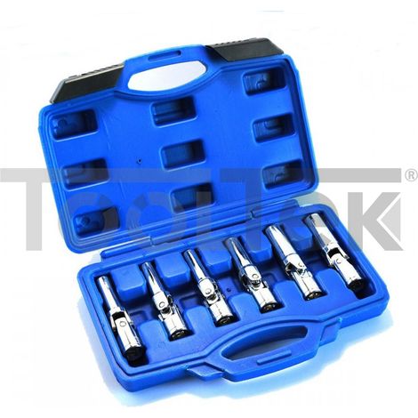 SET CHIAVI A BUSSOLA SNODATE 6pz PER CANDELETTE AUTO 8-16mm 3/8" (1/4)
