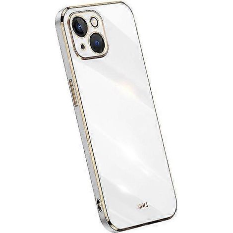 Écrin protecteur en TPU souple, liseré doré électroplaqué, coque fine pour ordinateur portable 14 pouces, housse résistante aux chocs, finition élégante et précise (1/5)
