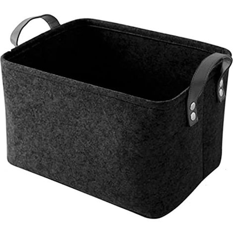 Sac en feutre portatif, panier de rangement en feutre de grande capacité en forme de voiture, noir.3121,519centimètre