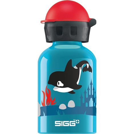 Sigg Orca Family Borraccia Bambini (0.3 L), Borraccia Alluminio con Chiusura Ermetica e Priva di Sostanze Nocive, Borraccia Bimbi Super Leggera in Alluminio (1/5)
