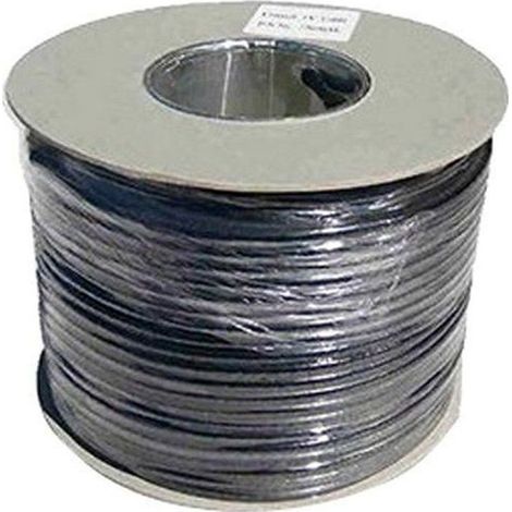 Webro Câble coaxial numérique pour antenne et télévision satellite RG6 Noir 100 m