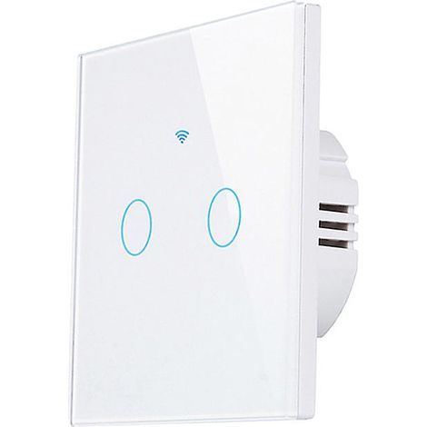 Interrupteur intelligent 2/3/4 voies Tuya Touch, contrôle via application, aucun fil neutre requis (1/5)