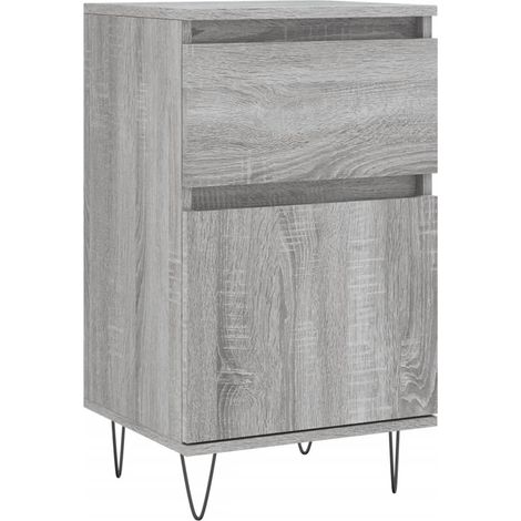 Credenza cassettiera mobile contenitore organizer cucina soggiorno salotto sonoma 40 x 35 x 70 cm legno ingegnerizzato grigio 020036356