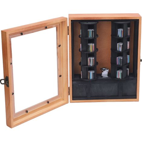 Vitrine à Livres Miniatures en Bois Massif et Plastique Rotative Petite Bibliothèque Miniature pour Maison (1/5)