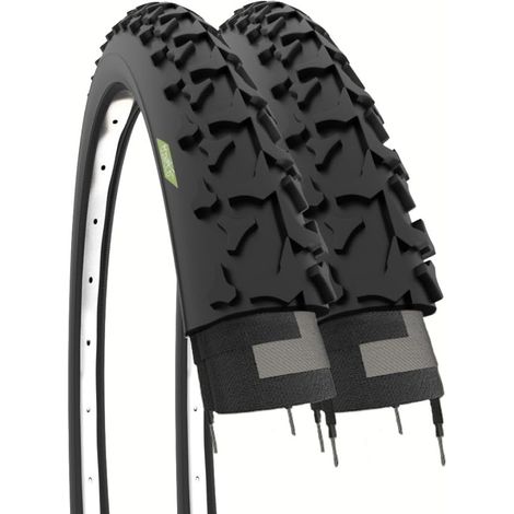 2 COPERTONI 26 X 1.90 (50-559) X BICICLETTA MTB PNEUMATICI TASSELLATI BICI (1/3)