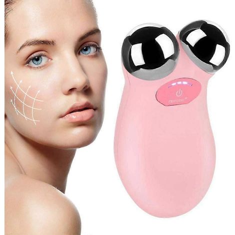 Appareil de massage facial électrique à micro-courant vibrant en forme de Y avec rouleau 3D, masseur liftant pour le visage, éliminant rides et poches (taille S) (1/5)