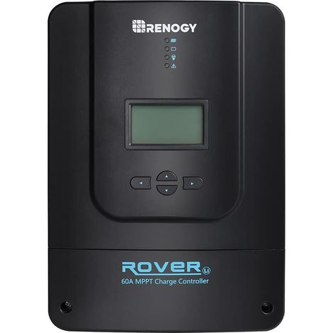Régulateur de charge MPPT 60 A, 12/24/36/48 V, panneau solaire, régulateur de charge solaire avec écran LCD, pour batteries AGM, gel et lithium (1/5)
