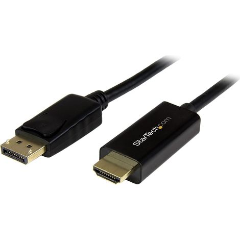 Câble DisplayPort vers HDMI 5m - 4K 30Hz - Adaptateur DP vers HDMI - Convertisseur pour Moniteur DP 1.2 à HDMI - Connecteur DP à Verrouillage - Cordon passif DP vers HDMI (DP2HDMM5MB) (1/5)