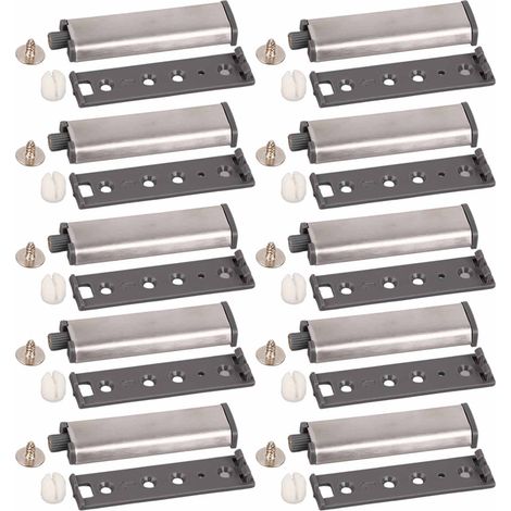 10 Stück magnetische Edelstahl-Druckverschlüsse für Schranktüren und Küchengeräte (1/5)
