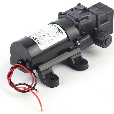 24V DC 80W 5.5L/MIN Self-Priming Diaphragm Water Pump with Automatic Pressure Switch (1/5)