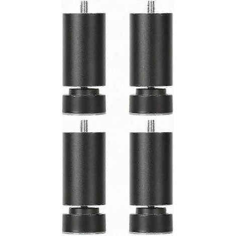 Pieds métalliques réglables, filetage M10, adaptés aux meubles lourds, noirs, 20 cm (1/5)