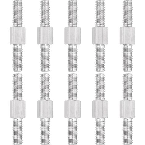 10pcs Tige Filetée Double Extrémité M6x40mm Boulon Hexagonal (1/5)