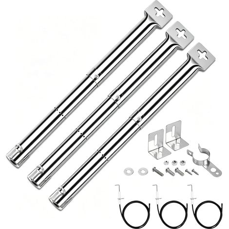 31 à 44cm Tube de Brûleur Réglable pour Barbecue, Universelle Brûleur à Gaz Pièce de Rechange (1/5)