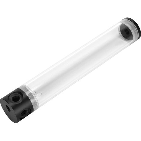 Réservoir cylindrique acrylique pour liquide de refroidissement PC, 4 ports G1/4 (1/5)