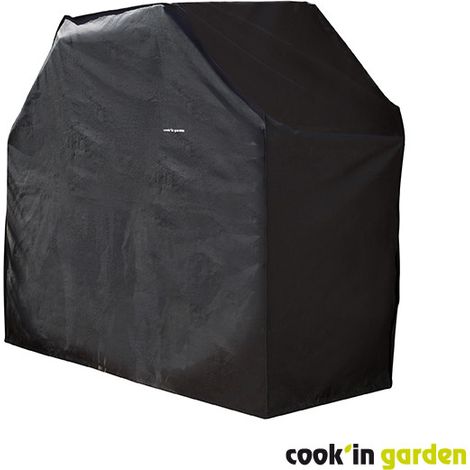 Cook'In Garden – Housse de barbecue américain 160x65x130 cm – Polyester déperlant et imperméable – Protection contre humidité et UV