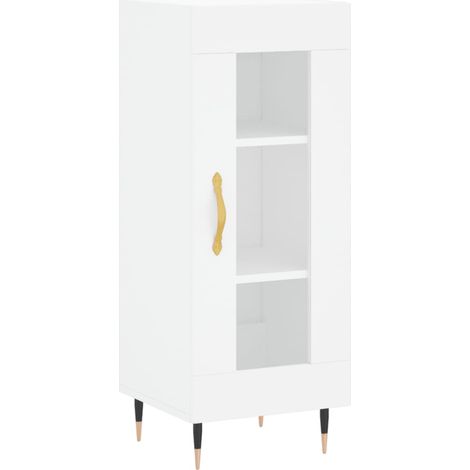 Credenza buffet cassettiera mobile contenitore organizer cucina soggiorno soggiorno 34,5 x 34 x 90 cm derivati del legno bianco 020030276