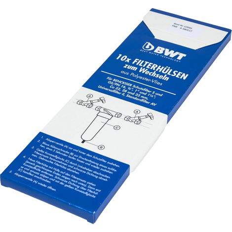 BWT Wechselbox mit Ersatz-Filtervlies DN 20-32, 10 Vliese (1/2)