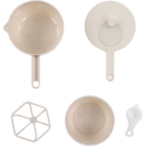 Petite essoreuse à salade sans BPA, lave-légumes multifonction avec poignée et panier d'égouttage pour la cuisine (1/5)