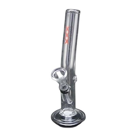 Bonio Glass Pipe ad acqua trasparente da 20 cm in vetro spesso