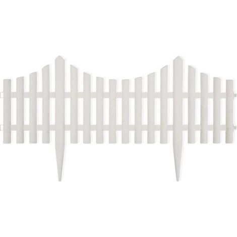 Bordures de pelouse blanches, 17 bandes/10 mètres (1/5)