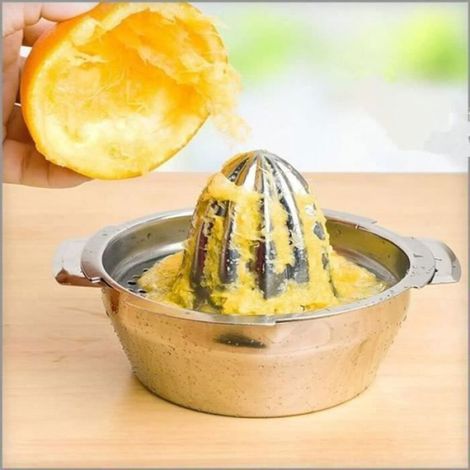 Presse-Agrumes Manuel Inox avec Réservoir – Lavable, Idéal Citrons & Oranges (1/2)