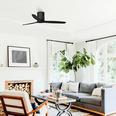 Ventilatore senza luce nero Ø132cm modello SKYLER (1/4)