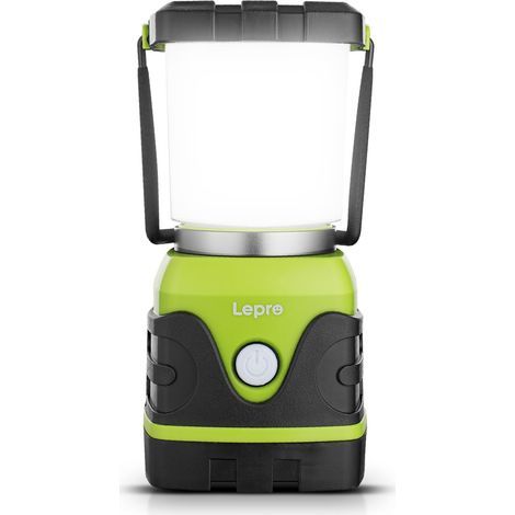 Lampe Camping LED [Jusqu'à 200h d'éclairage ] . Lanterne Camping Puissante 1000lm. Alimentation par pile. Luminosité Réglable. Etanche. pour Camping. Bivouac. Pêche. Randonnée. Cave (1/5)