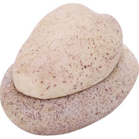 Coffre cache-clé de secours en résine imperméable sécurisé faux rocher pour jardin extérieur cour (1/5)