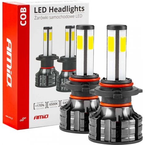 Bombillas LED para coche serie COB HB3 6500K amio-02846 (1/5)