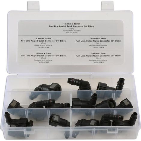 COFFRET ASSORTIMENT DE RACCORDS DE CARBURANT ANGULES