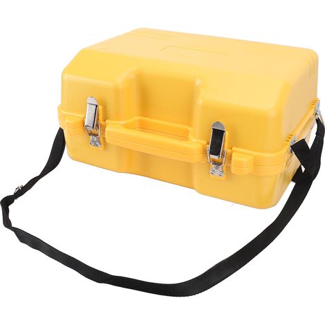 Étui de transport pour instruments de topographie (niveau, théodolite, station totale, jeu de prismes), boîte de rangement HC-PS01 jaune (1/5)
