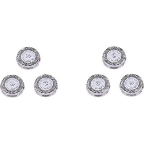 Lot de 6 Têtes de Rechange SH30 Compatibles Rasoirs Series 3000 2000 1000 S738 Lames Durables