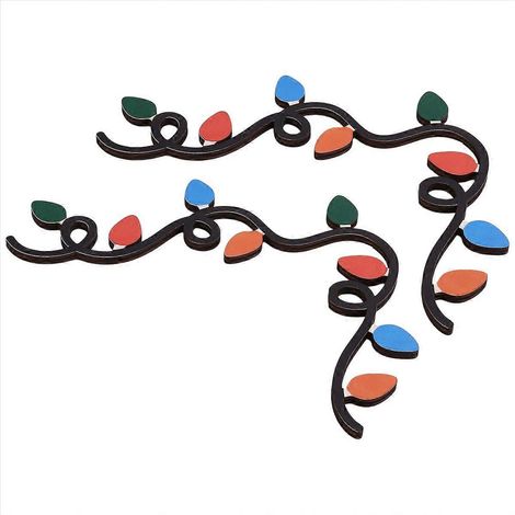 Décorations de porte de Noël, panneaux d'angle pour cadre de porte, G (1/5)