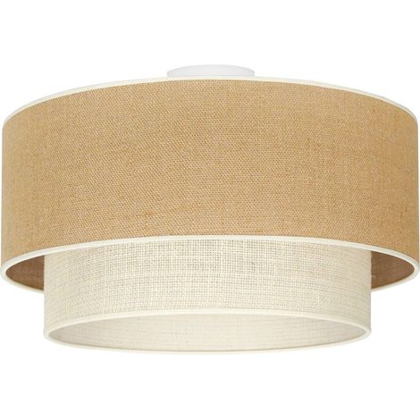 Deckenlampe "Boho Jute" aus Textil für Wohnzimmer & Esszimmer von Euluna