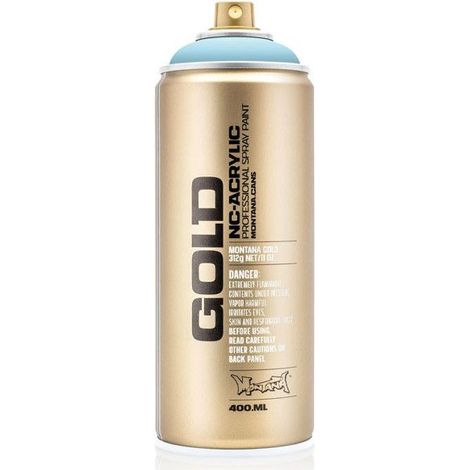 Bombe de peinture - Gold - Acrylique - Fresh blue - G5010 - 400ml - Montana Cans
