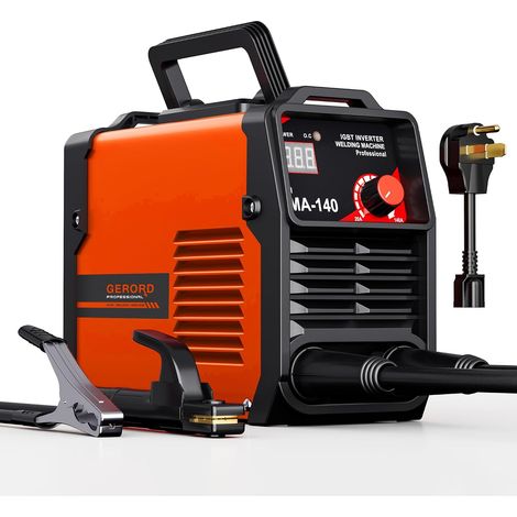 Portable stick welder 110v/220v, 140Amp ARC MMA welder with digital display - includes welding kit, perfect for DIY and beginners (1/5)