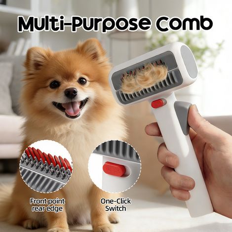 Peigne démêlant et épilant pour animaux – Brosse à aiguilles éliminant les poils morts – Compatible chat et chien (1/3)