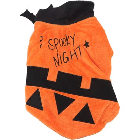 Déguisement pour animaux de compagnie lavable en machine, en polyester, avec motif chauve-souris, idéal pour les fêtes d'Halloween. (1/5)