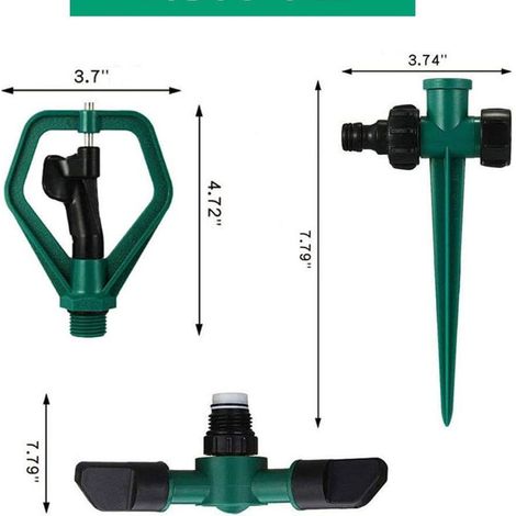 Arroseur de jardin automatique KLB, rotatif à 360° et réglable-AquaForge (1/4)
