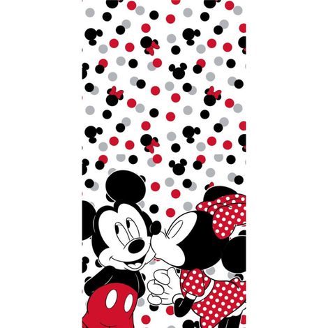 Serviette de plage - Disney Mickey et Minnie - 70x140 cm (1/3)