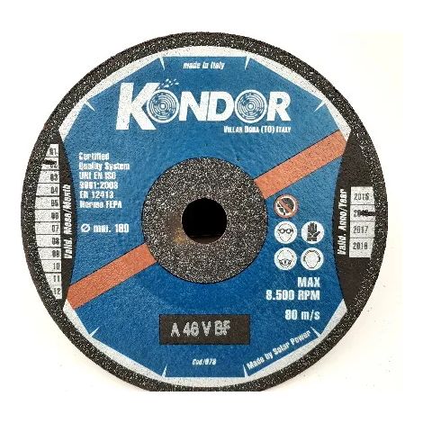 DISCO ABRASIVO KONDOR FERRO/INOX D.180X1,8X22 mm ICE-LINE