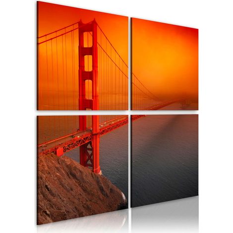Tableau pont du golden gate san francisco - 80 x 80 cm