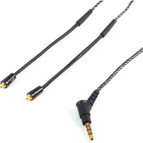 Câble audio de remplacement et de mise à niveau avec prise jack 3,5 mm pour casque SHURE SE535, SE425, SE315, SE215 et SE846 (1/5)