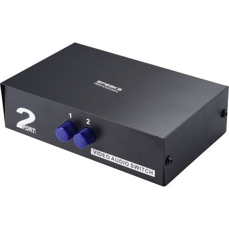SpeaKa Professional SP-11175216 2 Porte Switch Composite Con porte audio (1/5)